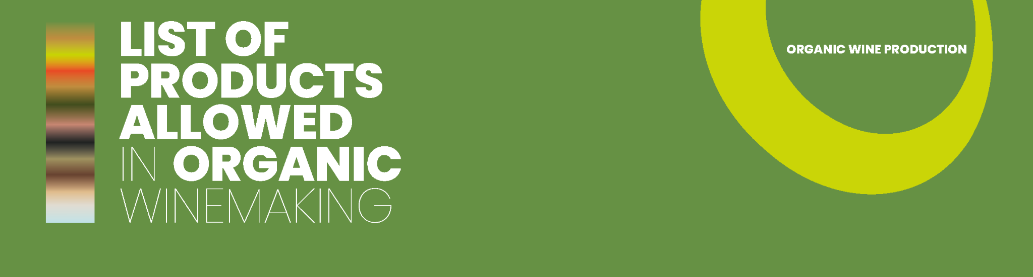 List of products allowed in organic winemaking